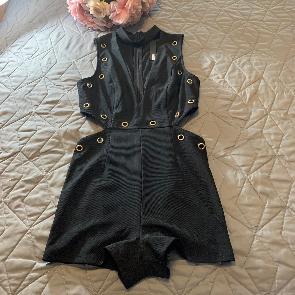 Miss Avenue Sexy Black Romper Size S